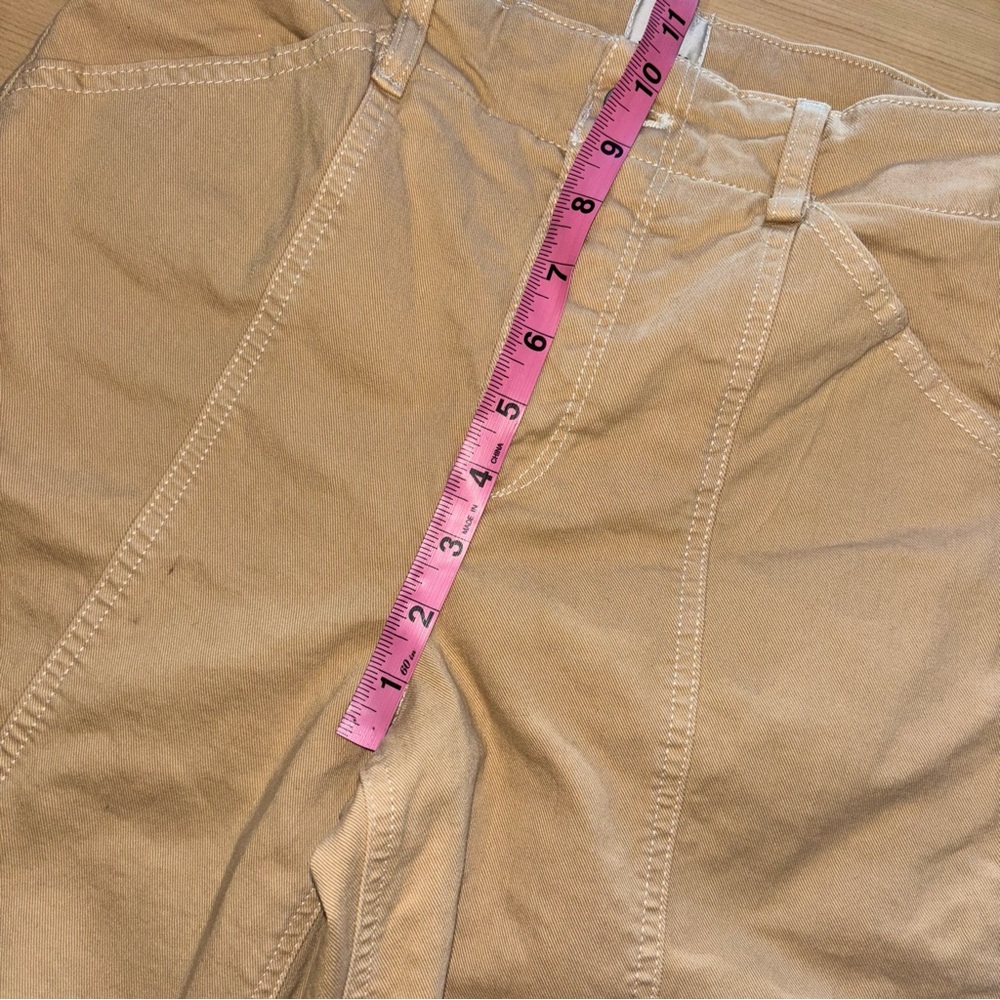 MAEVE The Delaney Crop Clean-Seamed High-Rise Wide-Leg Jeans 29P Soft Beige - Picture 10 of 12
